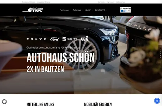 Website für autoschoen.de, gestaltet von ANKERHELD