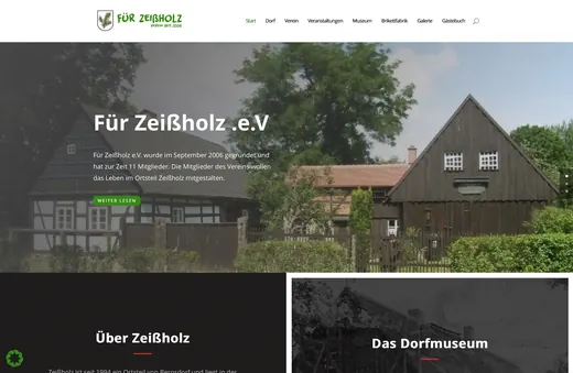 Website für fuer-zeissholz.de, gestaltet von ANKERHELD