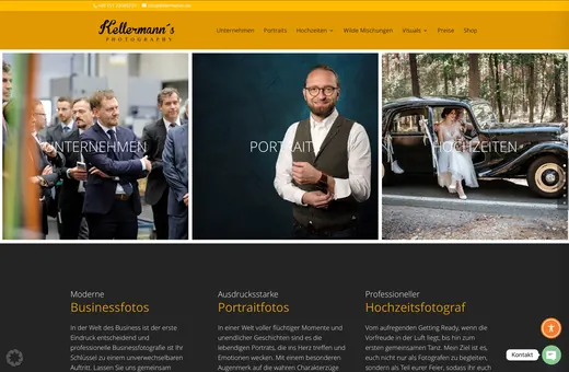 Website für kellermanns.de, gestaltet von ANKERHELD