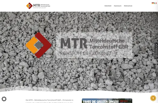 Website für mtr-ton.de, gestaltet von ANKERHELD