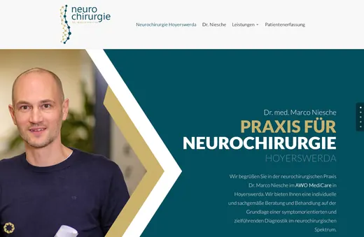 Website für neurochirurgie-hoyerswerda.de, gestaltet von ANKERHELD