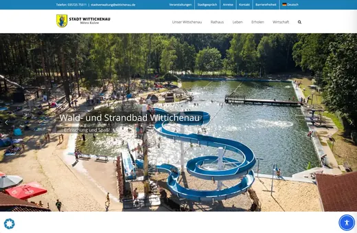 Website für wittichenau.de, gestaltet von ANKERHELD