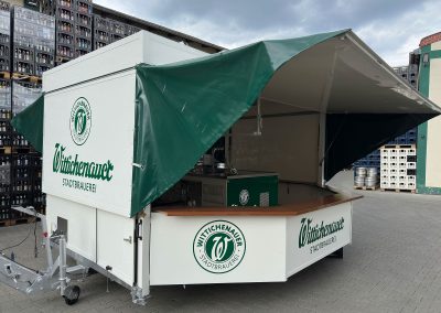 Folienbeschriftung Verkaufswagen der Stadtbrauerei Wittichenau