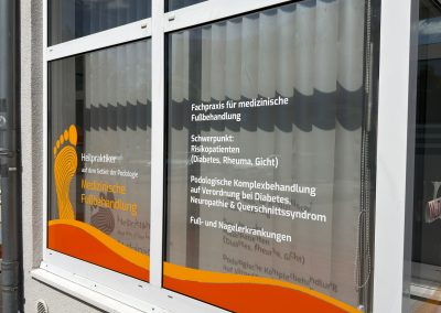 Fensterbeschriftung Wittichenau